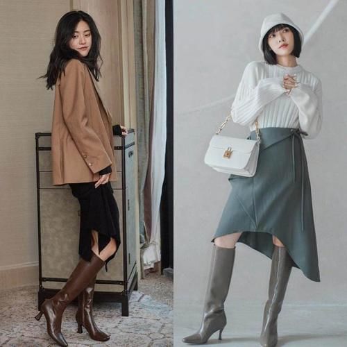 面料 入秋以后,靴子要“长”不要“短”,选对长度就不怕尴尬!