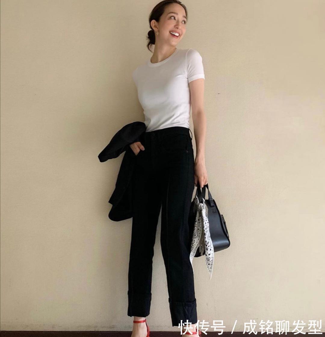 单品|基础款穿出高级感,日本达人松岛花才是时髦精,简单优雅又养眼