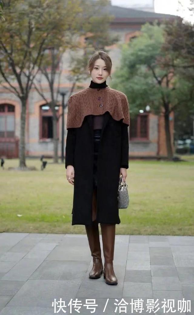 今年火了一种穿搭,叫做“大衣+长裤”,最适合小个子,很显高