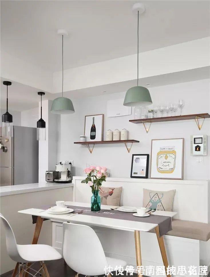 矮墙|还在抱怨你家小户型餐厅不够坐?好多人都装餐厅卡座了,美观实用