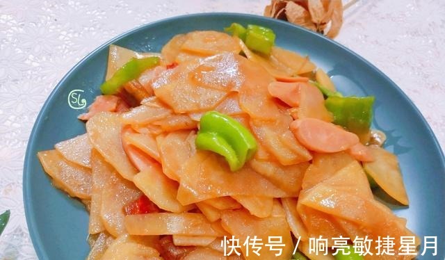 火腿土豆片|最近爱吃这道菜,简单一炒,好吃过瘾,超下饭,孩子很喜欢!