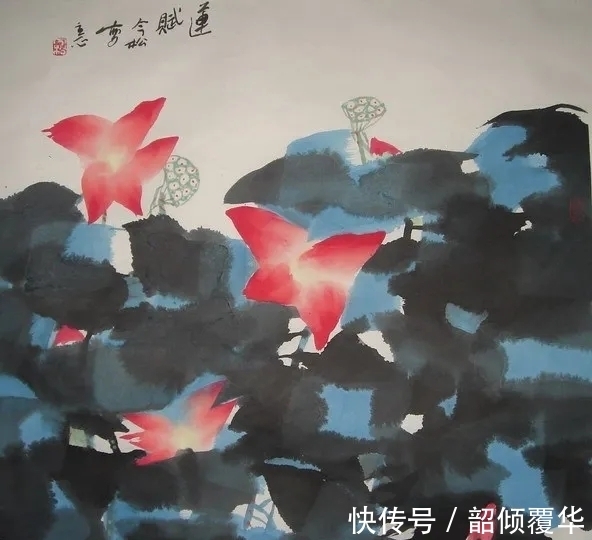 花鸟画|浓墨重彩|冯今松花鸟画