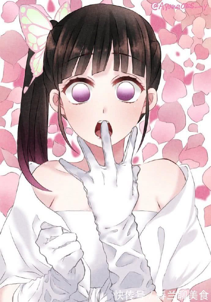 灶门|当“鬼灭女孩”穿上嫁衣,蝴蝶三姐妹温婉可爱,看到祢豆子心疼善逸3秒钟