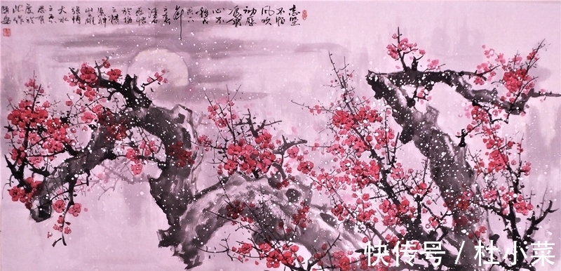 中国文化$漫步中国画梅花丛中,一睹“清客”君子风,犹闻冷蕊暗香浓
