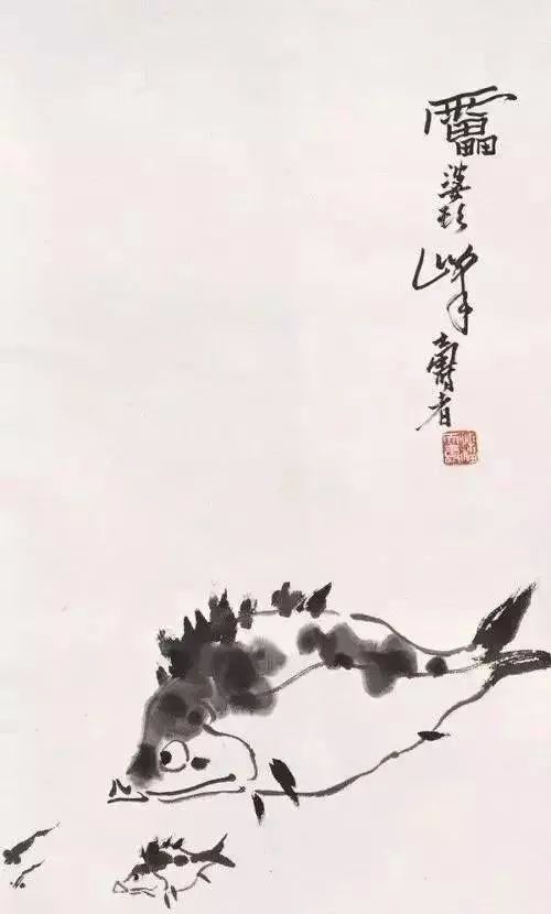 大鲶鱼@吴昌硕、齐白石、张大千、潘天寿等大家画的鱼,拍案叫绝