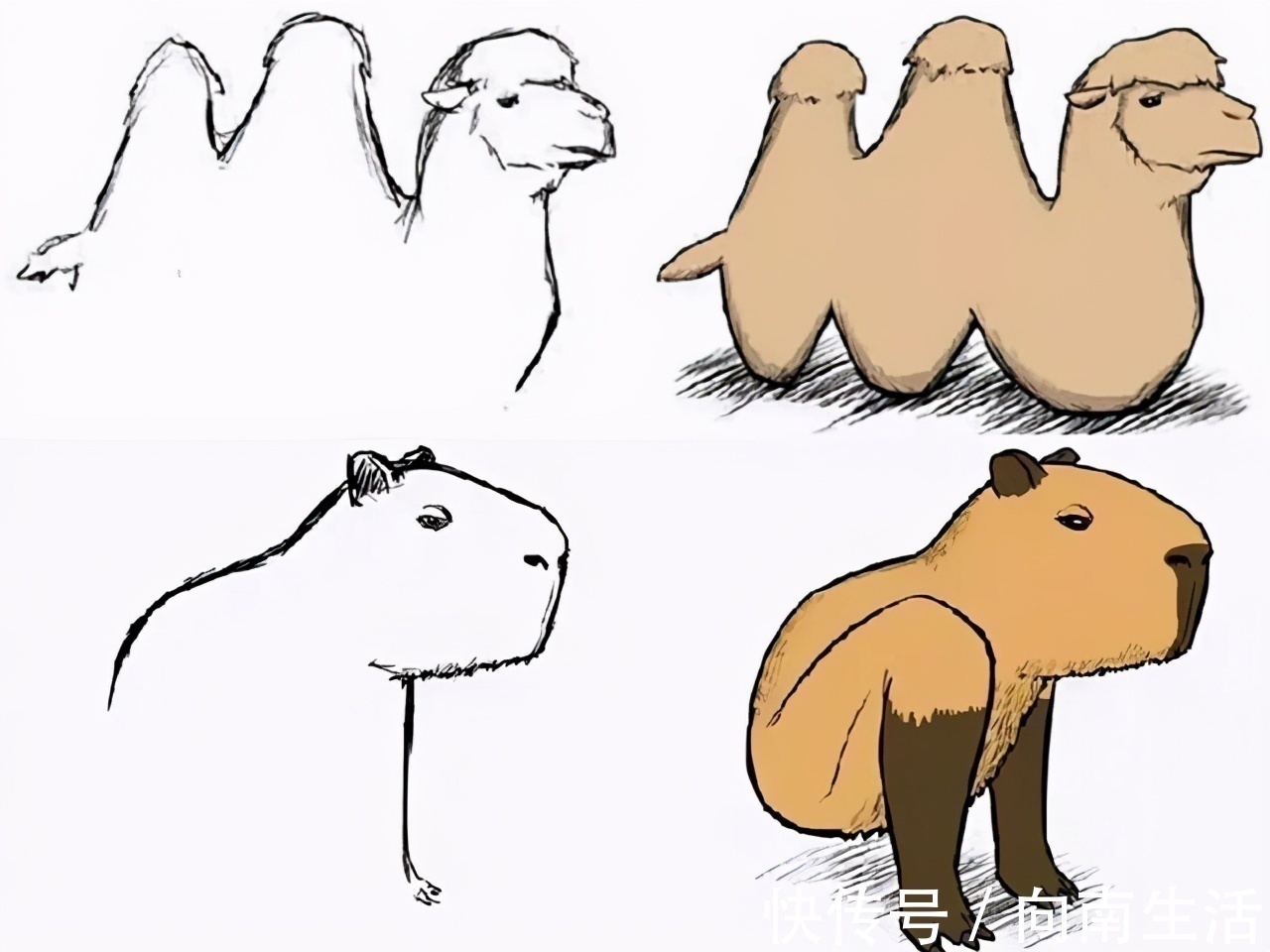 成品@这位日本画师意外火了,每幅画都不画完,成品图真的太“沙雕”