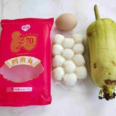 鳕鱼丸丝瓜汤中午刚做完，晚上又想吃了