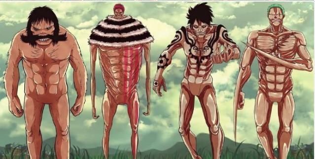 進擊的巨人|當海賊王遇上進擊的巨人，薩博帥炸，娜美你一定會放大看