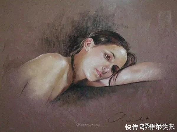艺术学院$法国女粉彩大师,描绘的女性之美,细腻柔和
