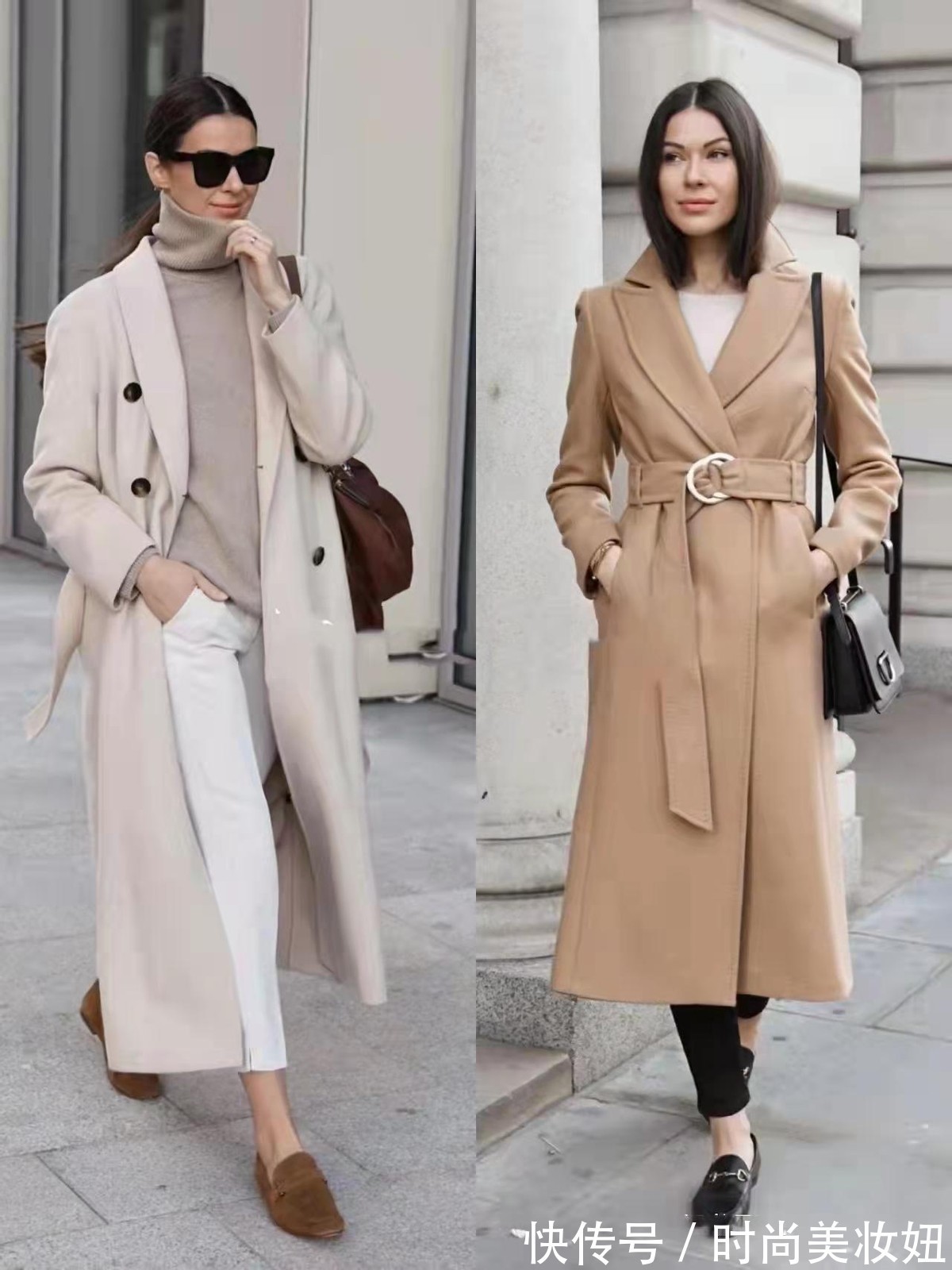 版型 40岁中年女人的大衣就该这样穿,简单高级又显气质,照穿就对了