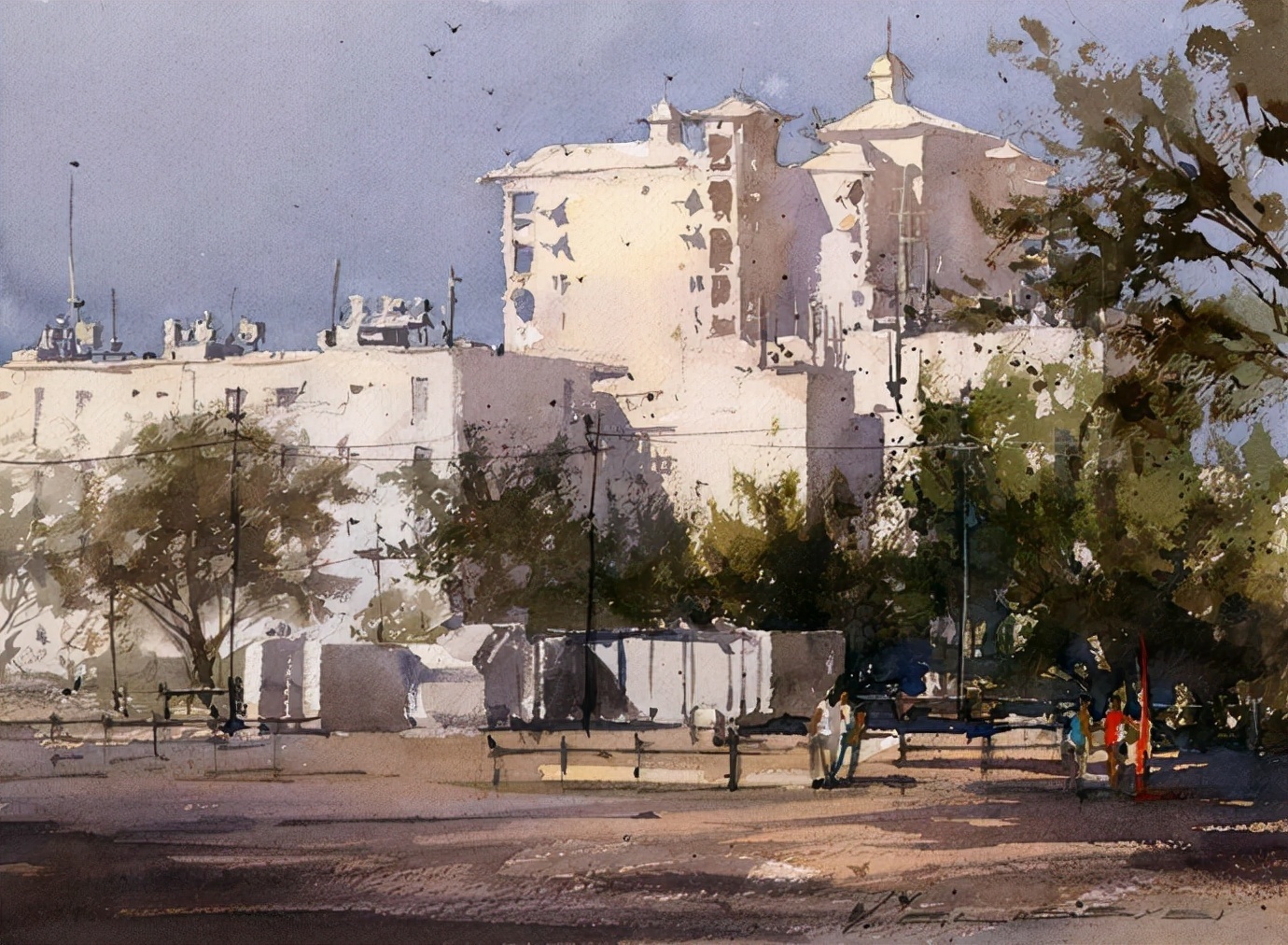 弗拉迪斯拉夫!印象水彩/美国当代艺术家弗拉迪斯拉夫水彩作品