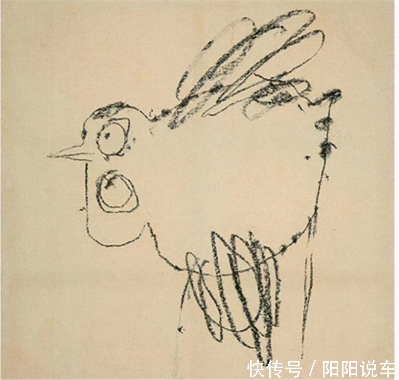 蒙娜丽莎&他画一只鸟卖了82万,网友吐槽:不如小学生,专家:往鸟眼睛里看