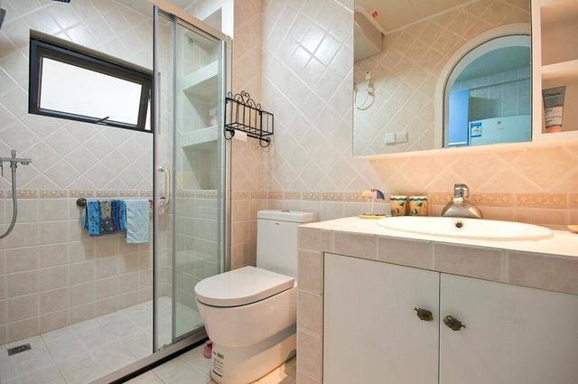 干湿|头一回见卫生间这么装,漂亮又省钱!买了房我也这么设计