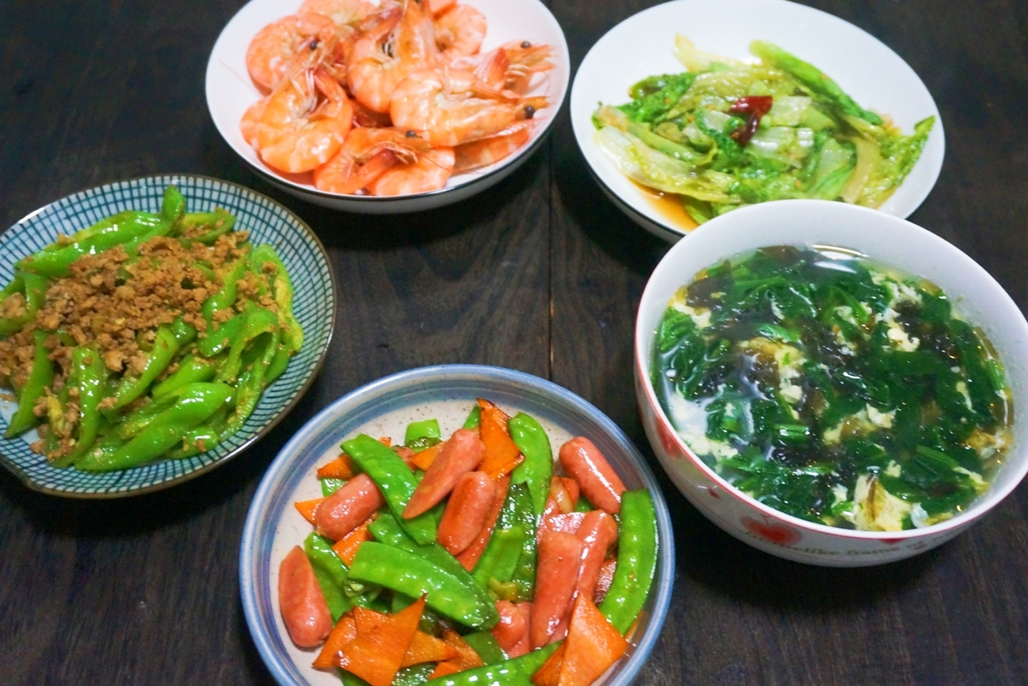 做法|晚饭这样吃,4菜1汤,清淡营养味道香