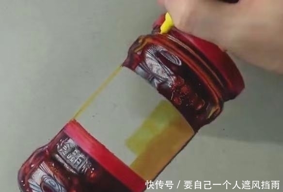 美术生|美术生画老干妈,开头没看的上眼,看到结局:好想来张手抓饼啊!