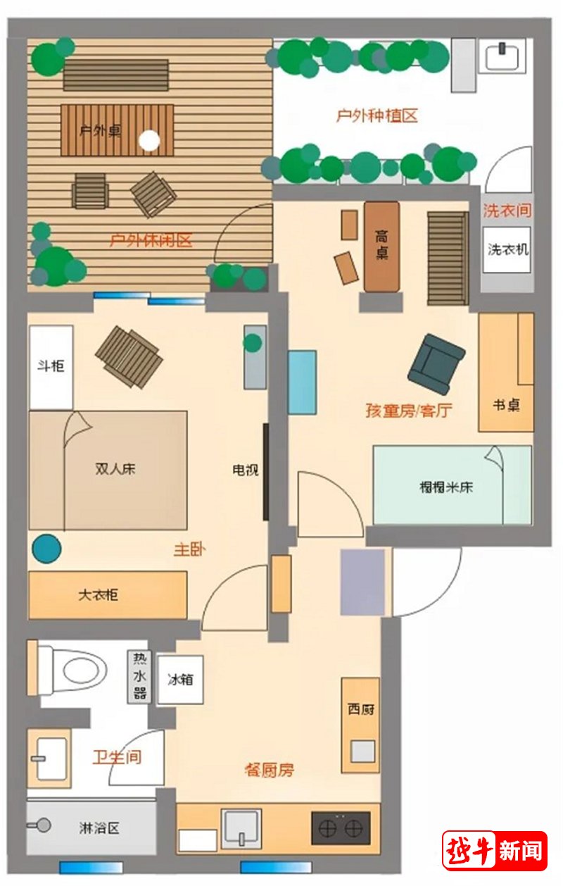 小厚|绍兴夫妻爆改42㎡老破小学区房,前后对比惊呆了