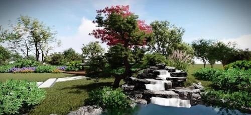 别墅花园设计:花园单调无味?偷偷加入这些小品,美出另一个境界