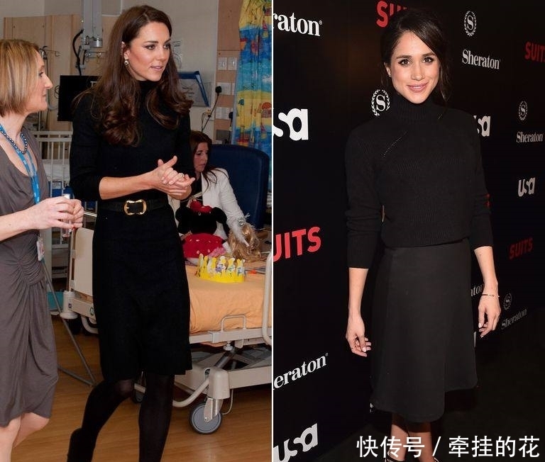 凯特王妃与梅根时尚造型大比拼,都穿同色调衣服,谁更时髦呢?