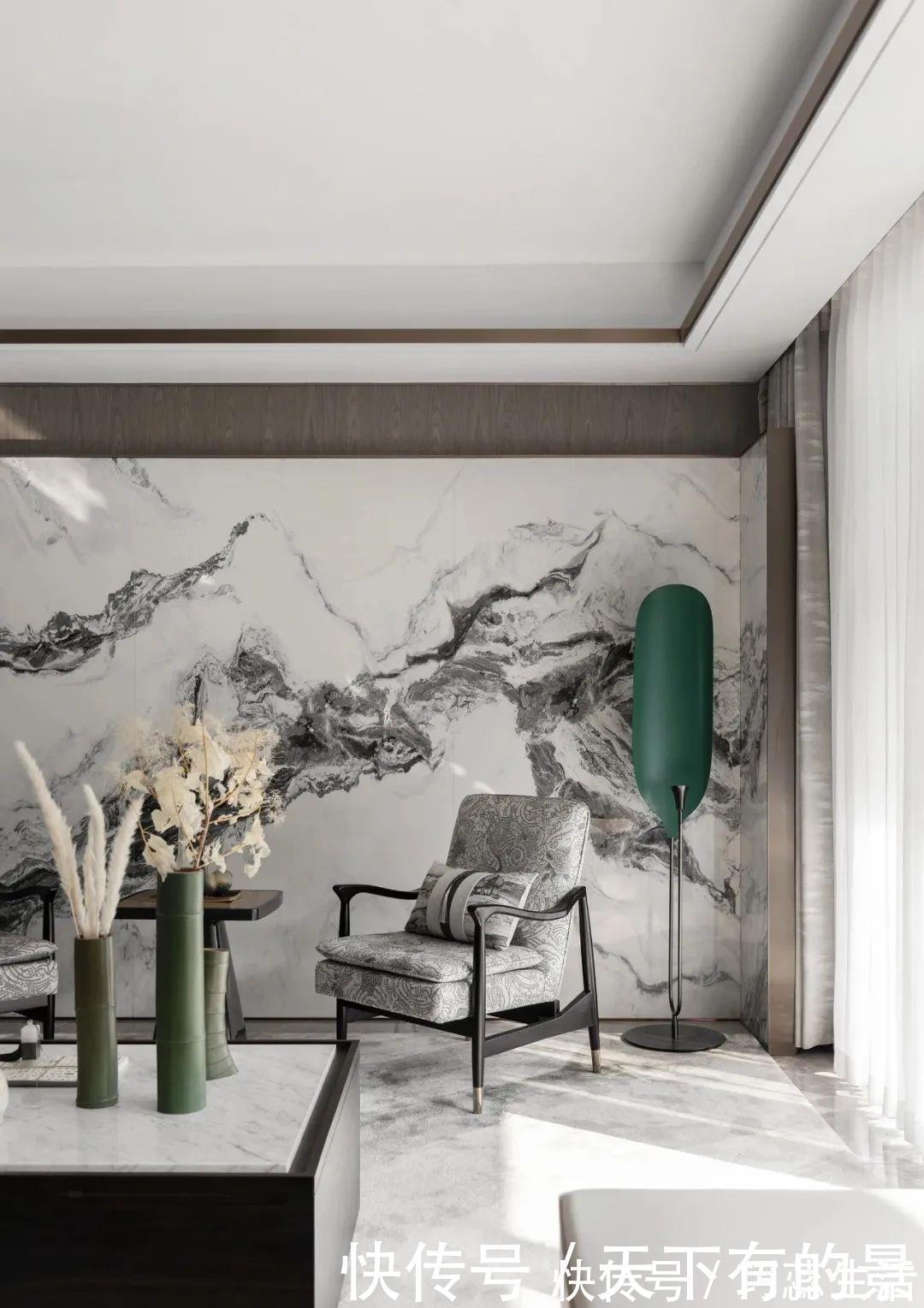 骑士精神|越来越多人装修选择中式风,像她的165㎡之家,入户就是诗意