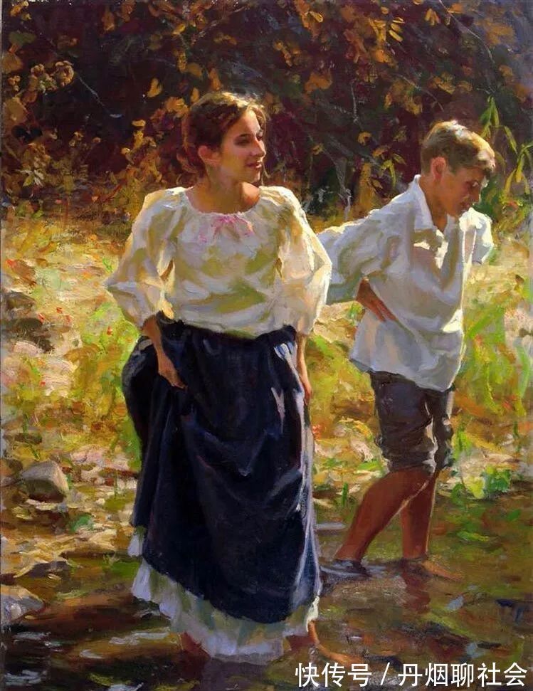 迈克尔·马尔姆!寻找生命中的光,70后印象现实主义画家迈克尔·马尔姆的油画