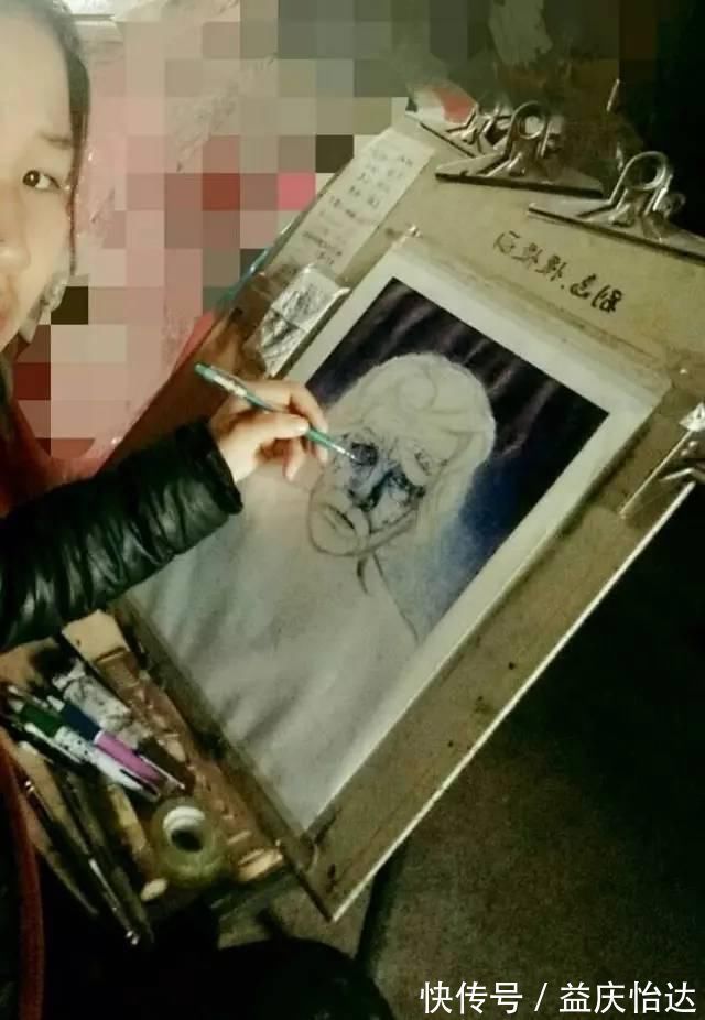 盼望!一位15岁的小姑娘,没有任何绘画基础,却画出了令人感动的圆珠笔作品!