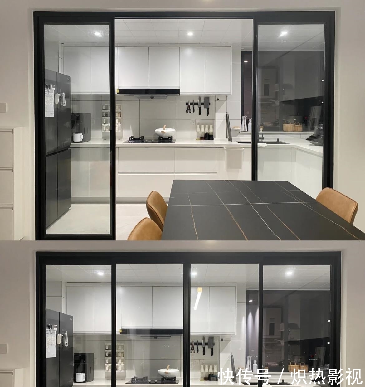 收纳|110㎡简约风,花费10W做橱柜,全屋“空无一物”,太舒适了