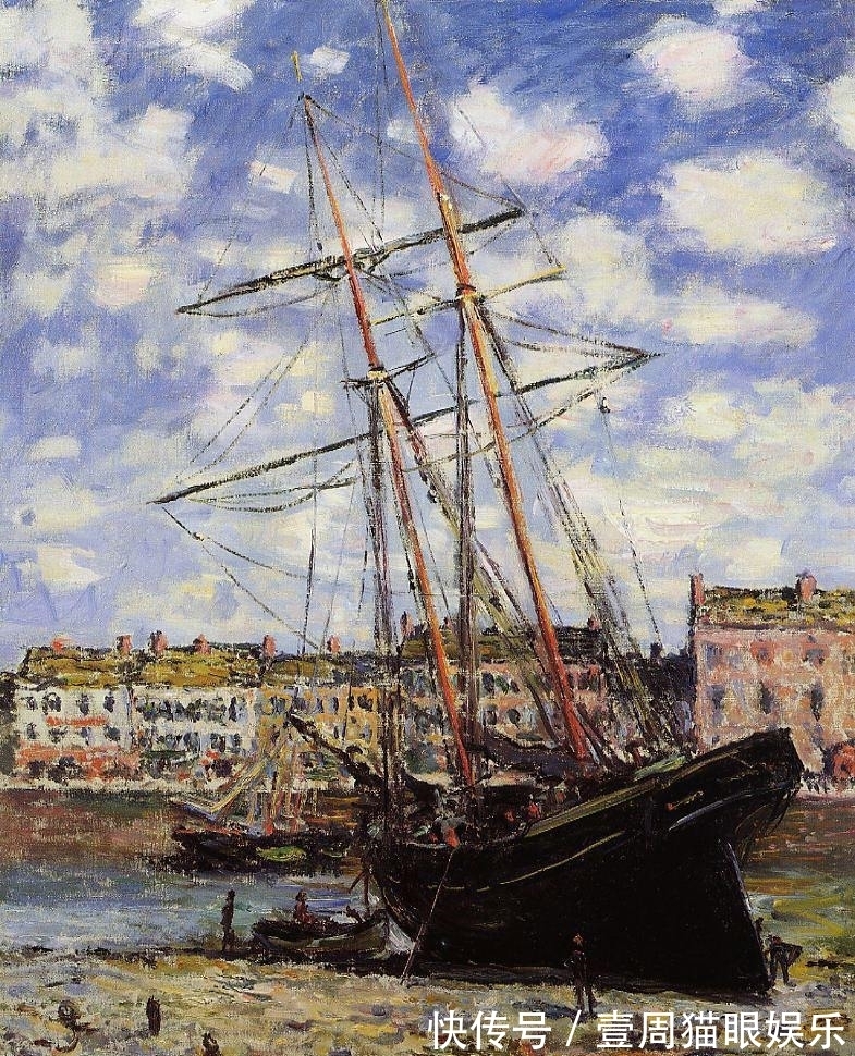 沙龙#成员的油画风格已发生变化,莫奈却坚持着,他才是忠实的印象派