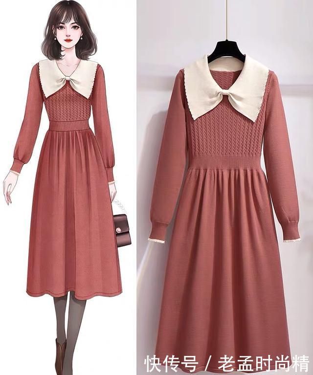 必备|早冬约会必备:浪漫法式裙+高跟裸靴,养眼又显淑女气质,贼轻奢