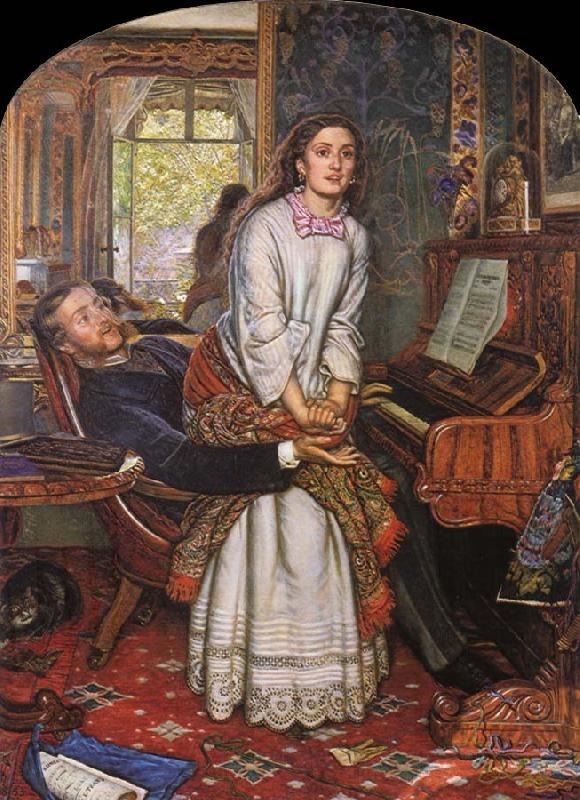 前派$威廉·霍尔曼·亨特(William Holman Hunt)拉斐尔前派创始人油画