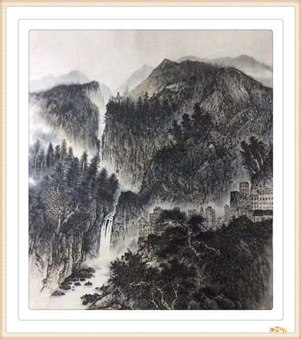 山水画#郑家友丨中国教育电视台《水墨丹青》《名家讲堂》栏目签约艺术家