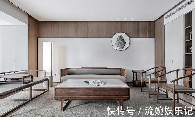 茶室|上海夫妻晒出235㎡新家，越简单越高级，让人一见倾心的中式风