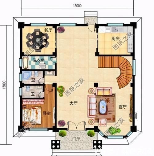 三层楼房|农村三层楼房户型图,户型方正舒适,看完赶快收藏图纸