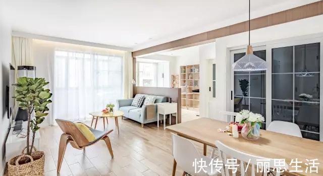 小夫妻|夫妻的70㎡简约风两居,餐厅改书房,巧变小三居,简约温馨真舒适