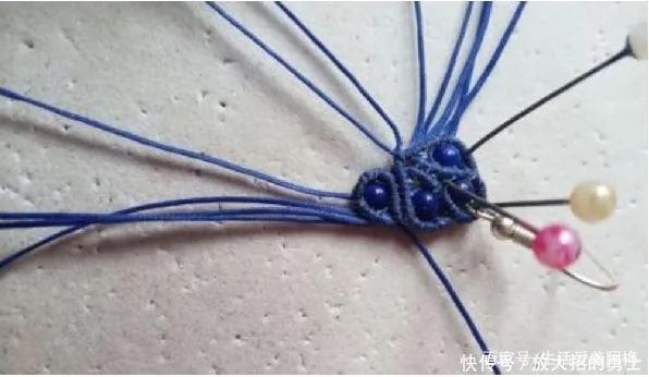 蜡绳编的中国风流苏耳饰,精致大方,DIY手工编绳附教程