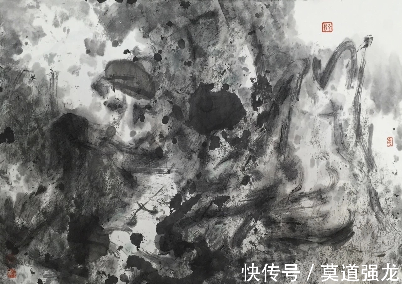 水墨|刘思东水墨山水画,看似随心所欲的洒脱,却有无尽的笔墨意蕴