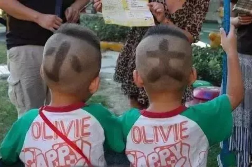 奇葩|父母为了区分多胞胎,给孩子搞“发型设计”,结果一个比一个奇葩