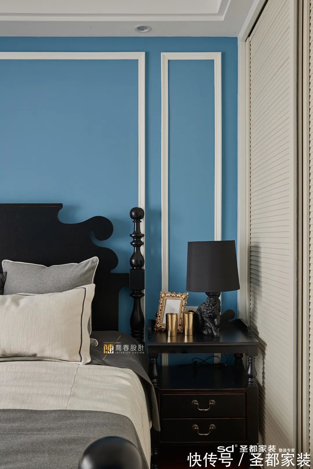 白雪公主|139㎡现代美式家装案例,仙境之旅美出天际,复古浪漫100分