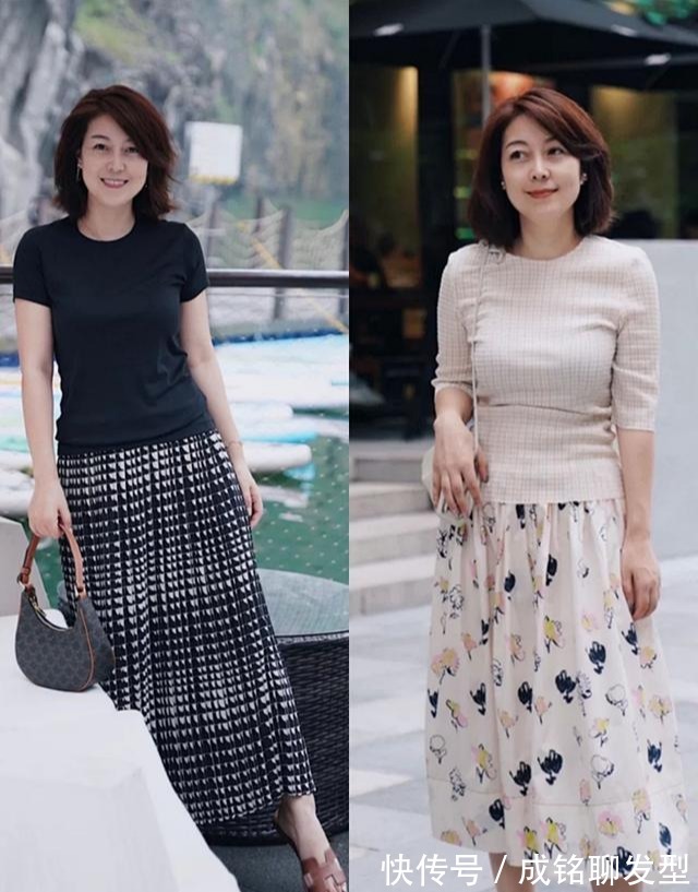 纽扣|奔五的女人别穿得太职业,试试这几种高级感穿搭,时尚优雅又减龄