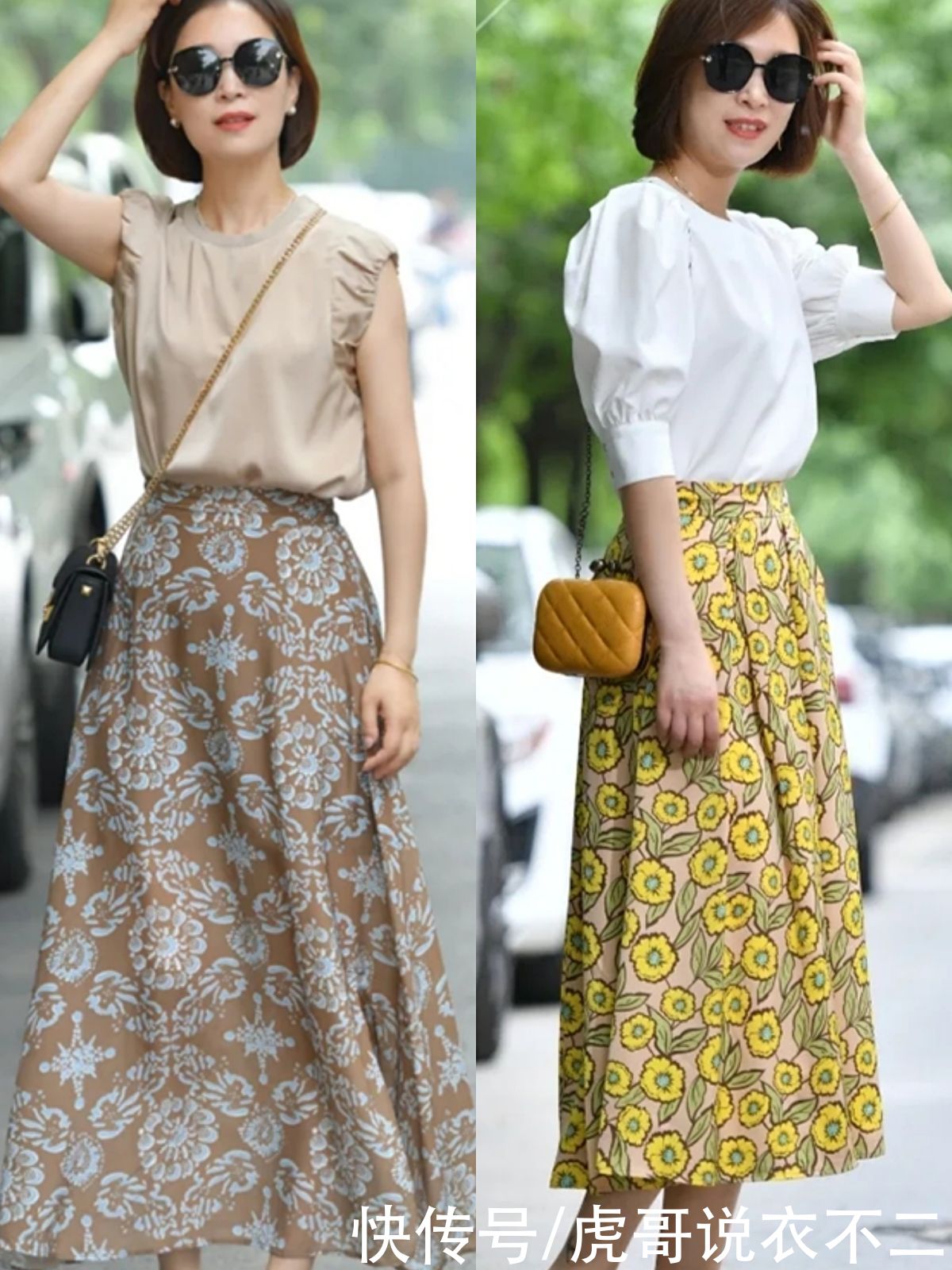 裙装|50岁女人半裙再多不如懂搭配，掌握4个小窍门，优雅气质还显年轻