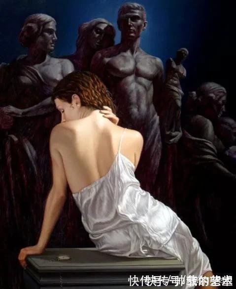 拉斐尔!南美现代古典主义风格大师米格尔油画作品中的温柔女孩