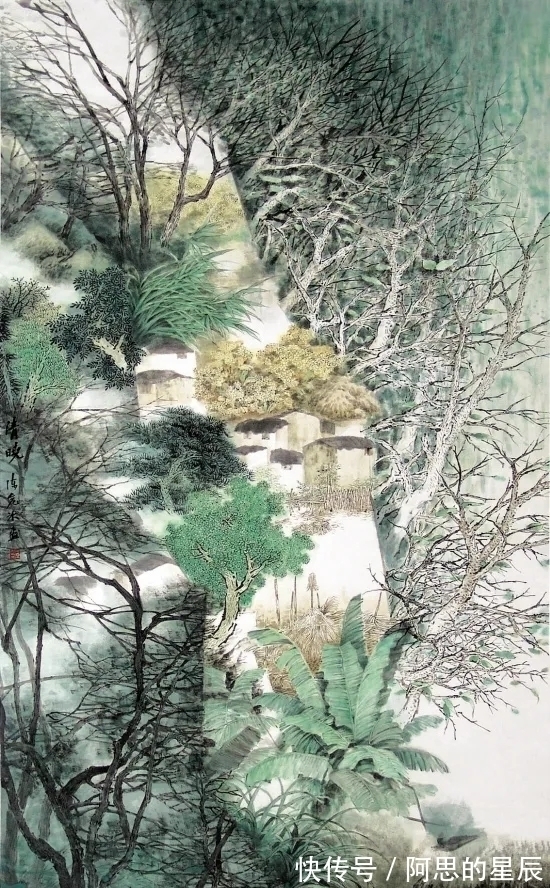田园!有田园的诗意,有诗意的田园|陈危冰山水画