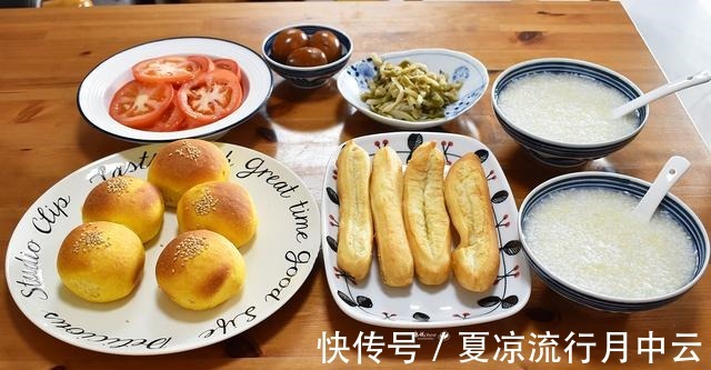 面团|70后两口子的早餐,做法都简单,样样都好吃,网友丰盛又营养!