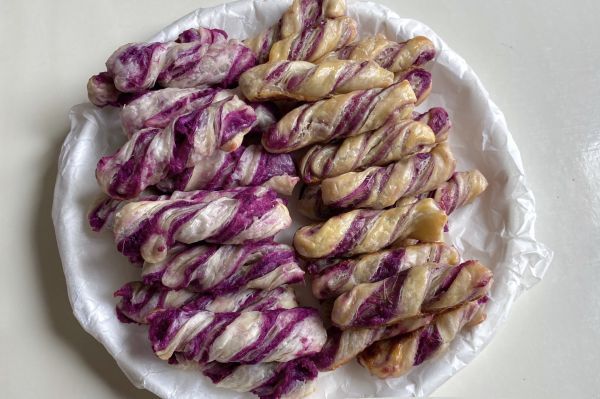 手抓饼|紫薯扭扭酥