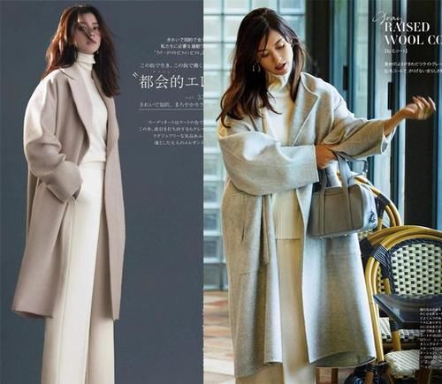 大衣内搭毛衣谁不会？日网教你搞懂配色与款式，才能得体与精致