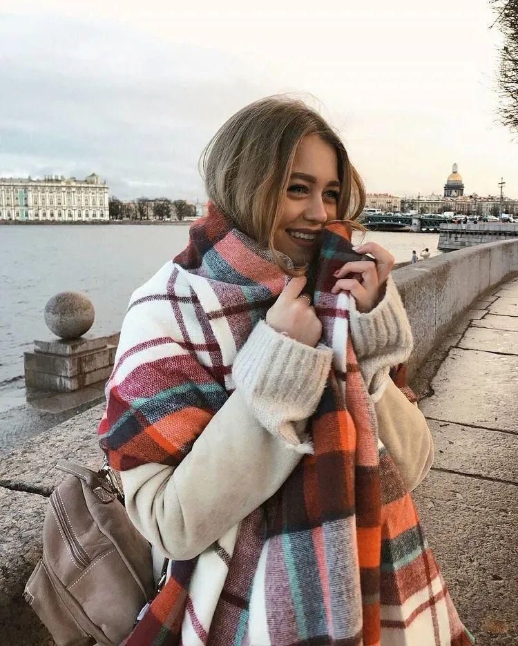  戴起来|天冷了，大围巾戴起来！