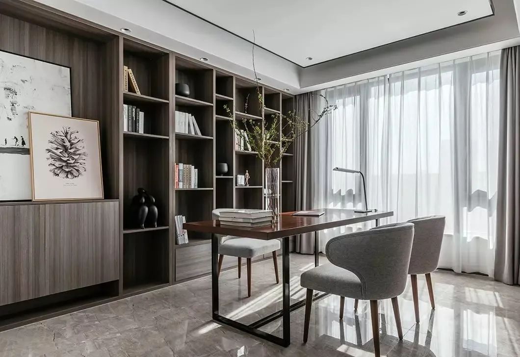 空间|262㎡现代简约大平层，简洁纯粹的空间，生活从容自然