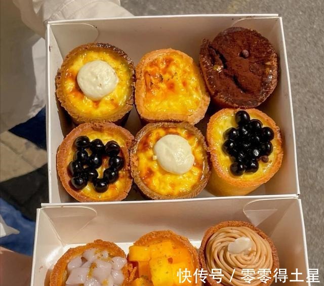 南京探店，超好吃的糖桂花芋苗厚蛋挞，太适合秋天了！