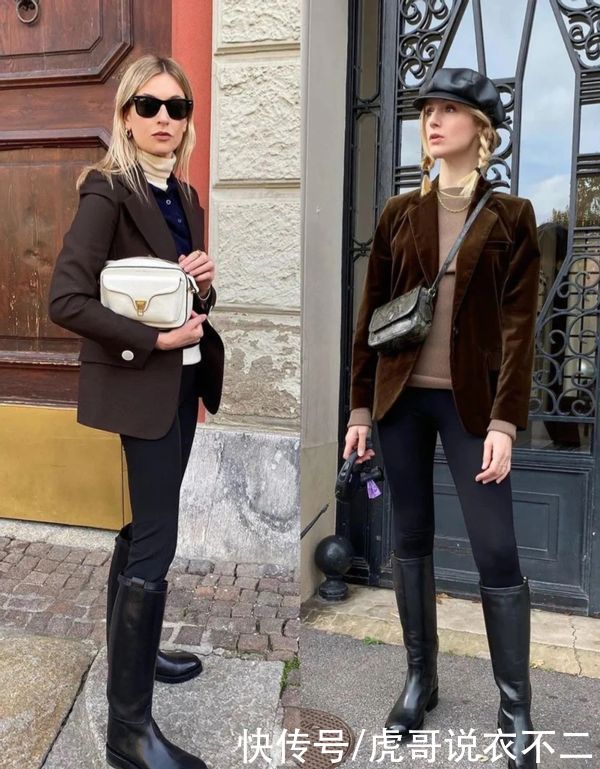 早春就要穿骑士靴，这三种“秀腿”搭法时髦精都爱，太飒爽性感了