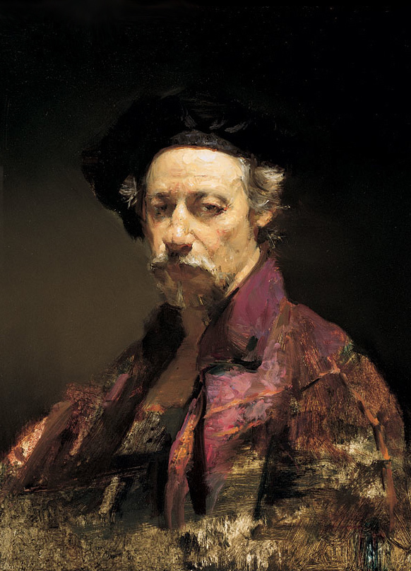 写实主义&他的“当代伦勃朗”的称号,可不是徒有虚名的!