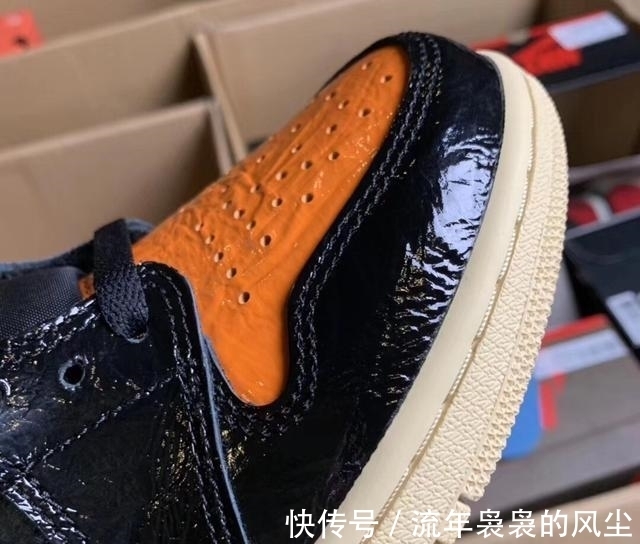猪油 猪肉贵了?猪油AJ却便宜了!AJ1猪油扣碎3.0真假对比,细节讲解